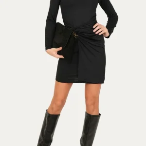 Tubino elegante con intreccio - Nero