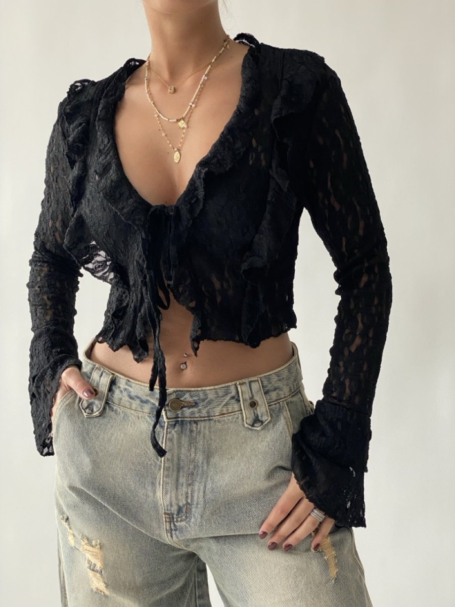 Top in pizzo 58512 - immagine 3