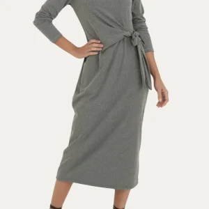 Abito longuette con fiocco - Pietra