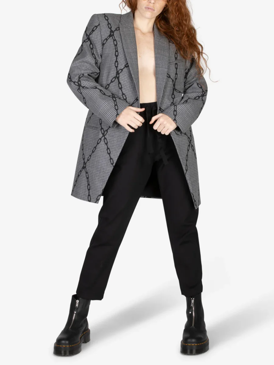 Blazer lungo in lana - immagine 3