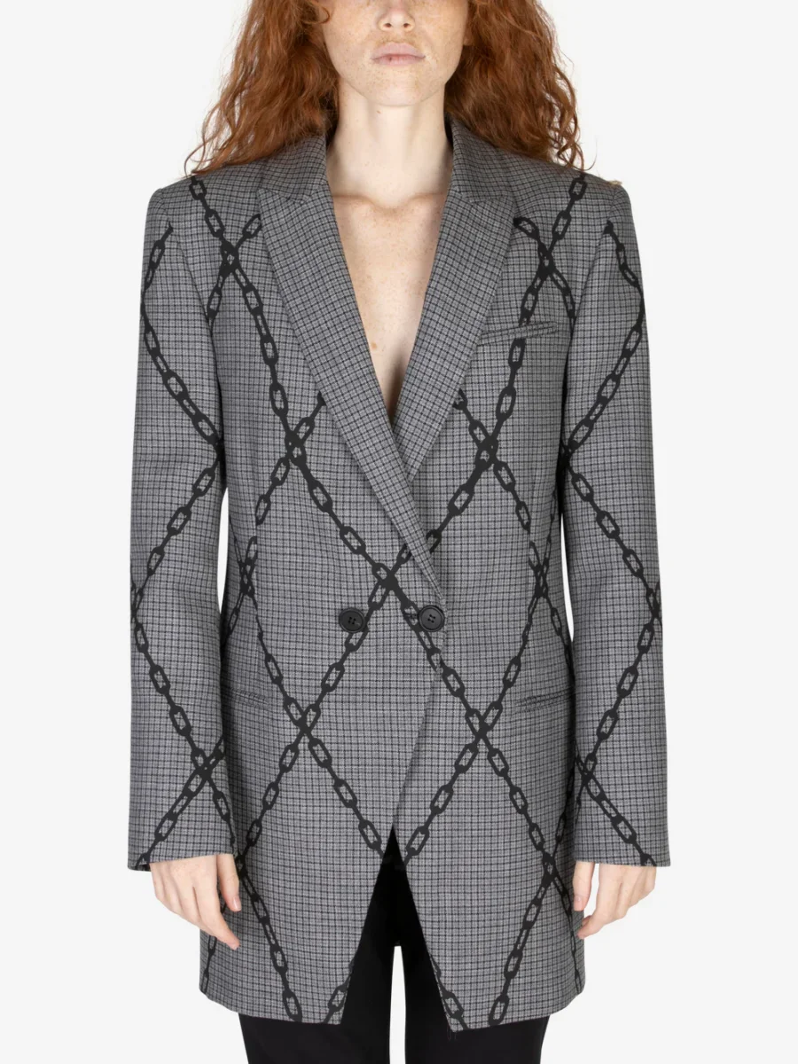 Blazer lungo in lana - immagine 4