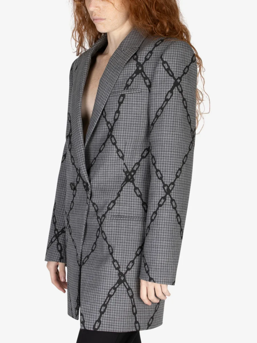 Blazer lungo in lana - immagine 5