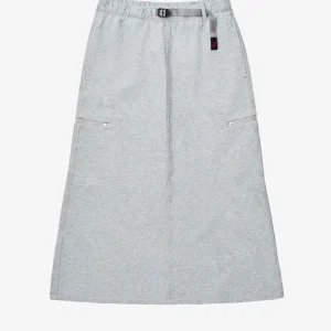 Gonna classica grigia con cintura integrata