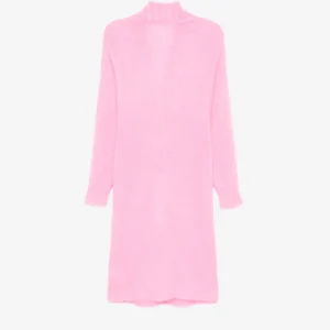 Abito rosa in maglia misto mohair