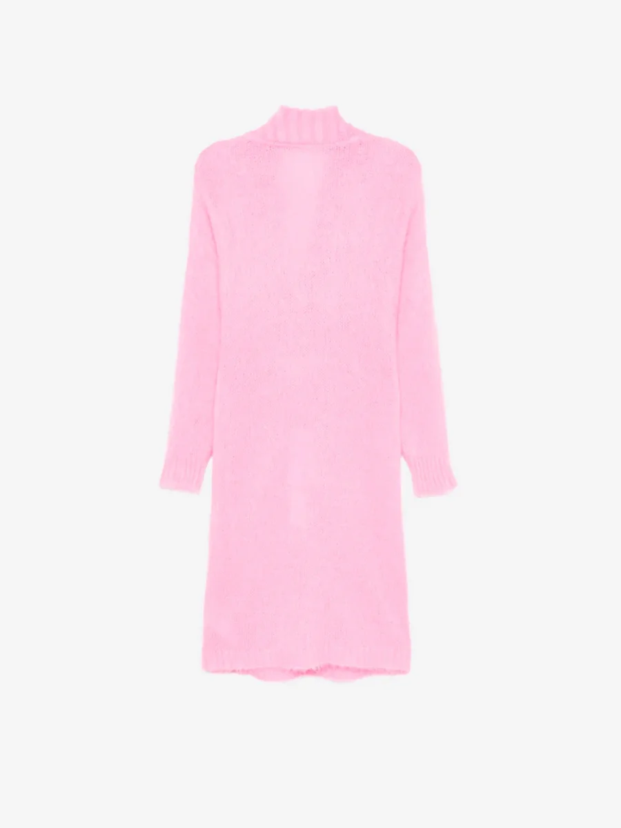 Abito rosa in maglia misto mohair - immagine 2