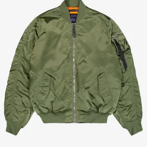 Giacca bomber verde MA-1 UV