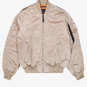 Giacca bomber beige MA-1 UV