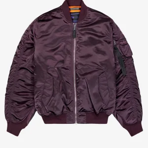 Giacca bomber viola MA-1 UV