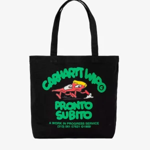 Tote in canvas con grafica Pronto Subito (15 l)