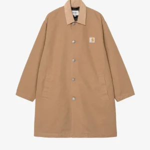 Webster Coat beige con colletto in velluto