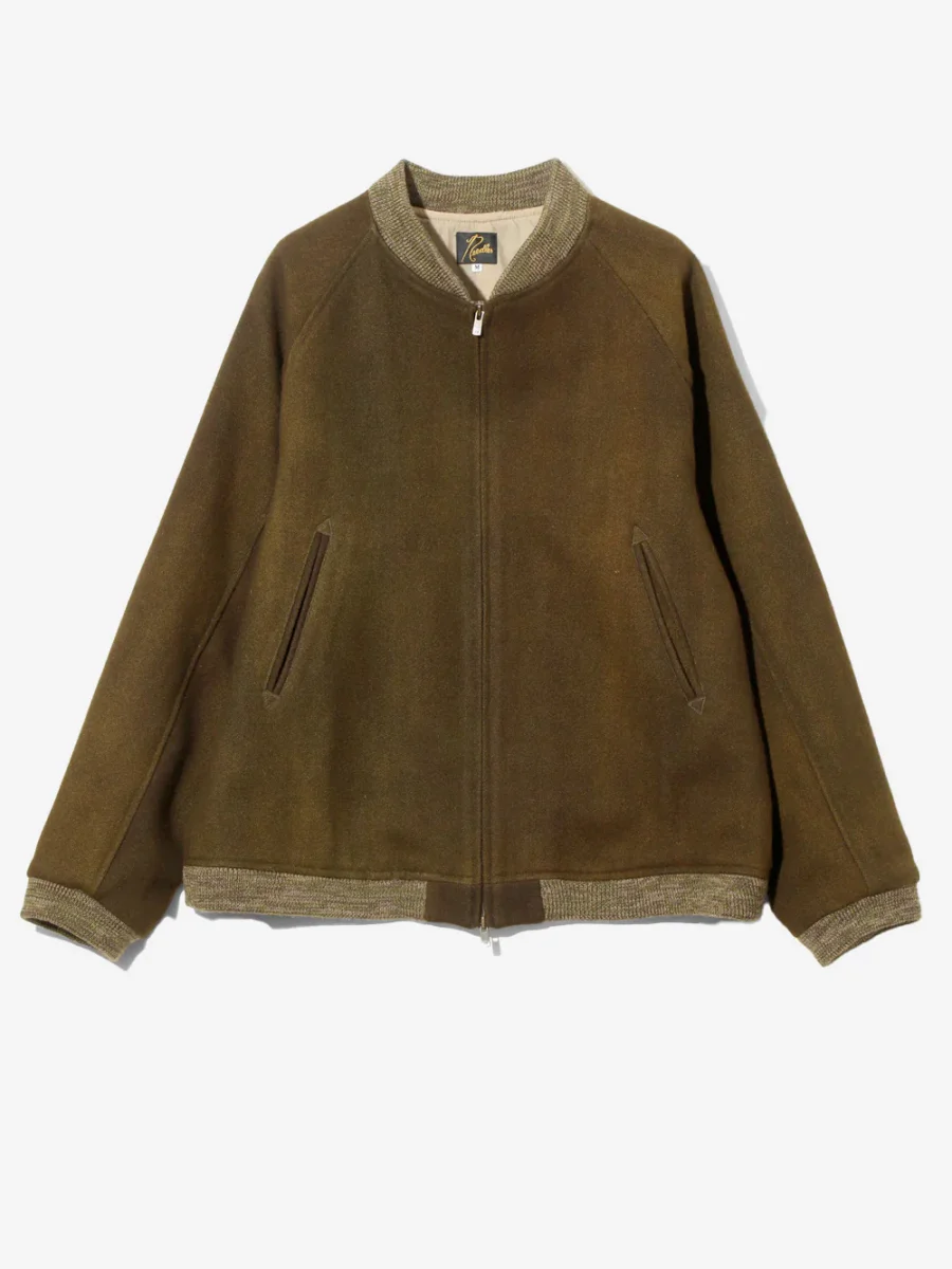 Giacca bomber aviatore in lana