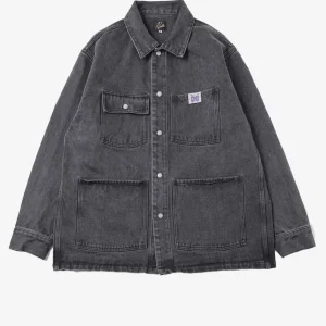 Giacca camicia in twill di cotone