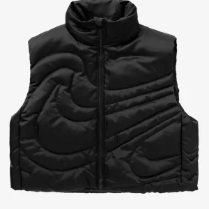 Smanicato oversize in piumino con Swoosh