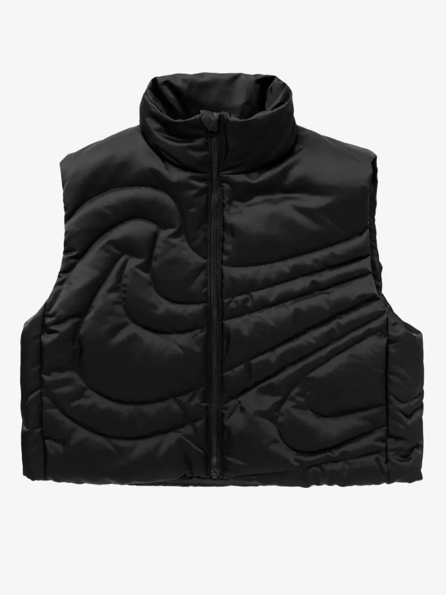 Smanicato oversize in piumino con Swoosh - immagine 2