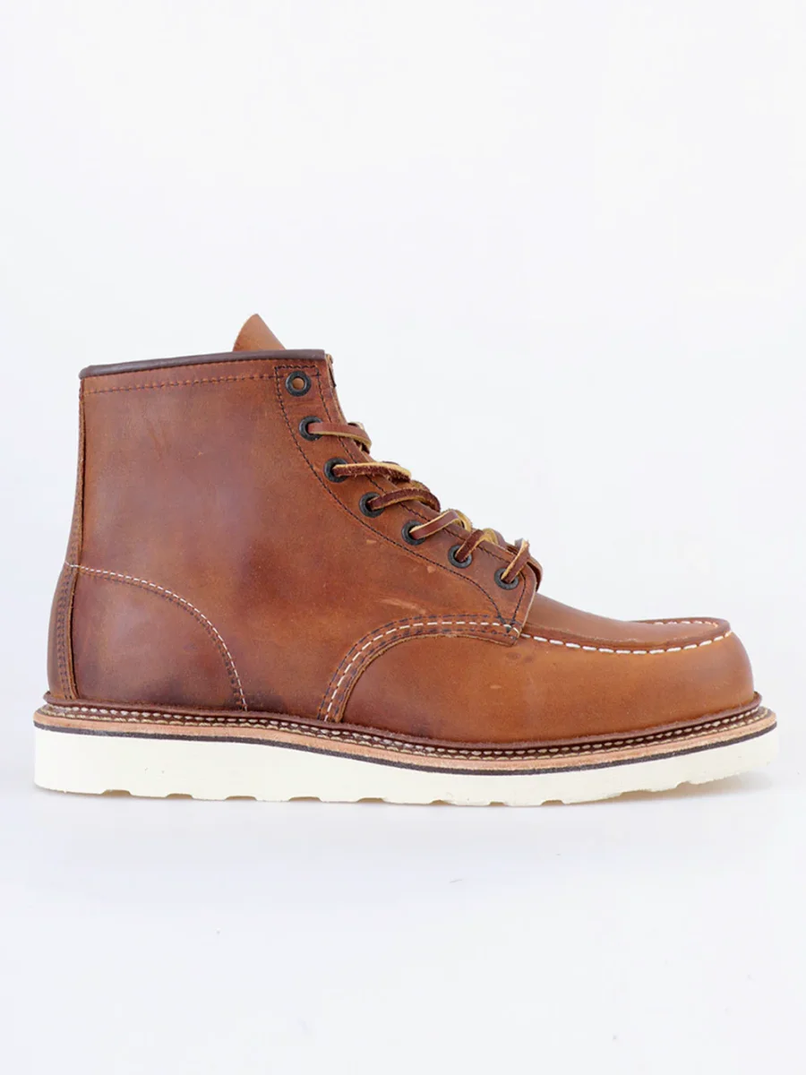 1907 6-Inch Moc Toe Stivaletti in Copper Rough and Tough Leather - immagine 2