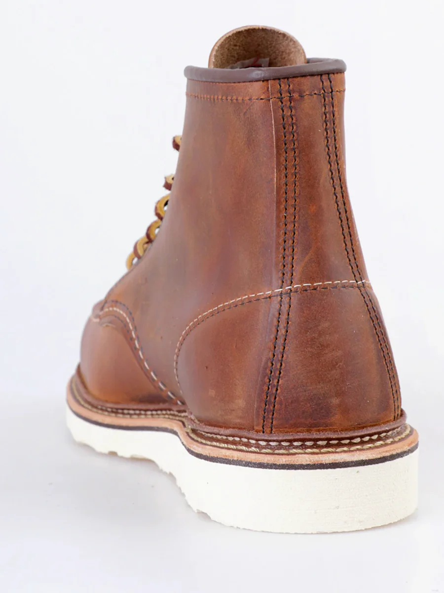 1907 6-Inch Moc Toe Stivaletti in Copper Rough and Tough Leather - immagine 6