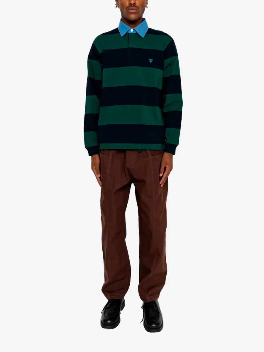 Pantaloni CS marroni in cotone - immagine 3