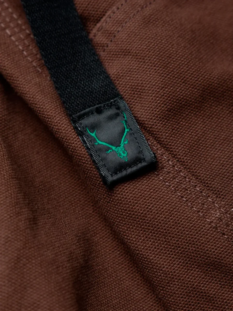 Pantaloni CS marroni in cotone - immagine 4