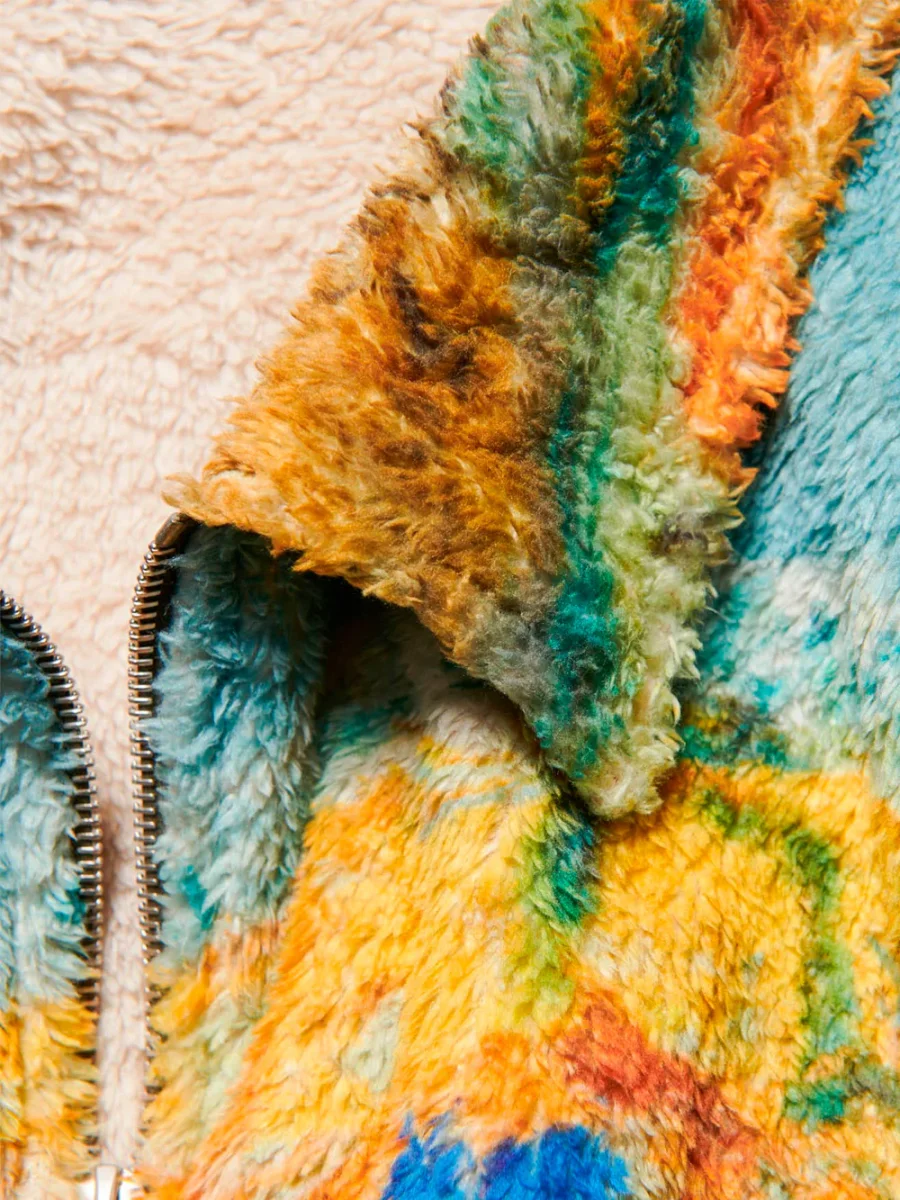 Blouson in pile dipinto 'Landscape' Asger Jorn - immagine 5