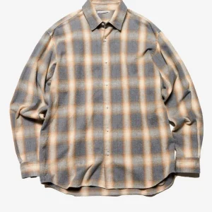 Camicia a quadri effetto faded