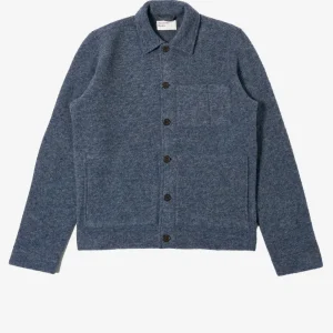 Giacca 'Uniform' blu ardesia in misto lana