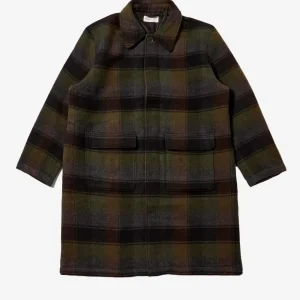 Cappotto in misto lana con check Berlin