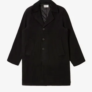 Cappotto nero in misto lana 'Manhatten'