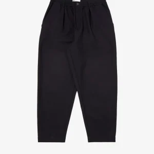 Pantaloni casual pleated Italian tweed blu