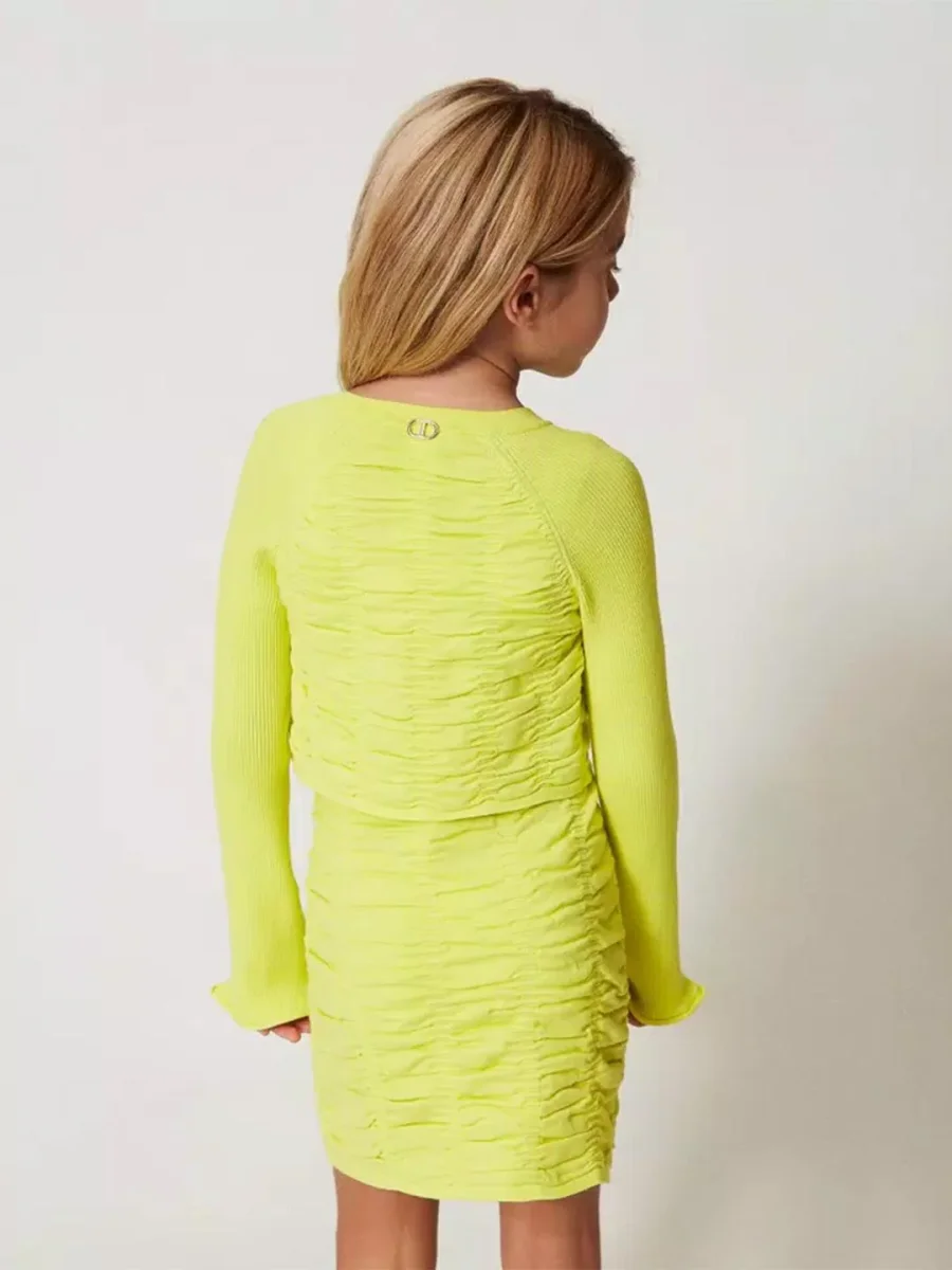 Twinset cardigan kids giallo - immagine 5