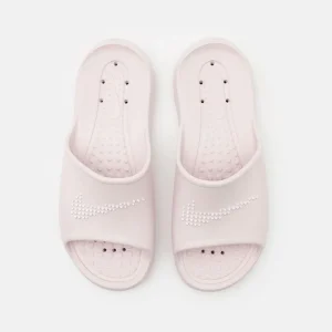 Nike Victori One ciabatta rosa con logo bianco