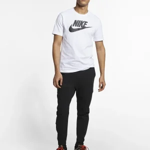 Nike t-shirt bianco con logo nero