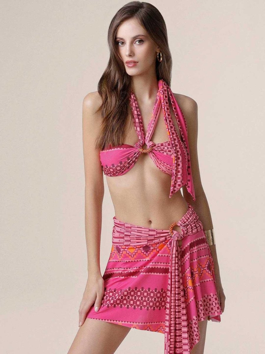 Me Fui pareo fucsia corto - immagine 2