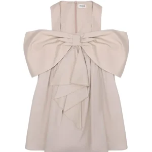 Vicolo abito kids beige con fiocco