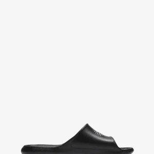 Nike Victori One ciabatta nero con logo bianco