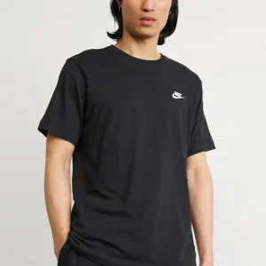 Nike t-shirt nero con logo bianco