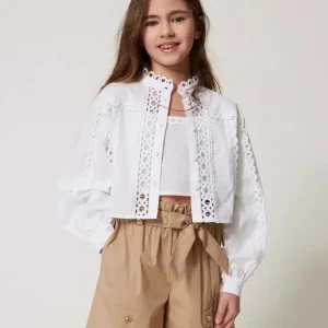 Twinset camicia kids bianco