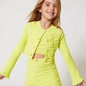 Twinset gonna kids giallo mini