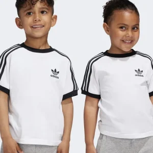Adidas Adicolor t-shirt kids bianco e nero