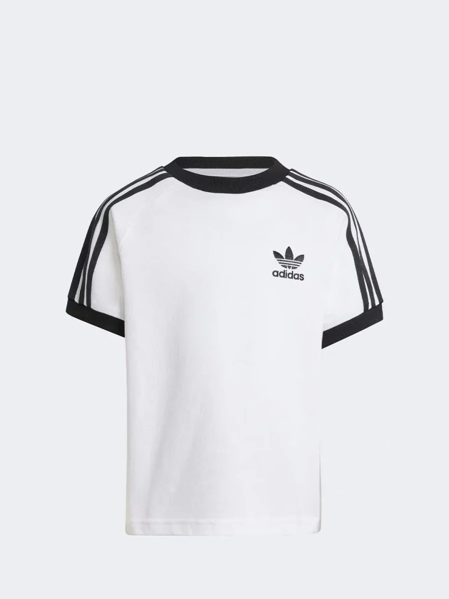 Adidas Adicolor t-shirt kids bianco e nero - immagine 7