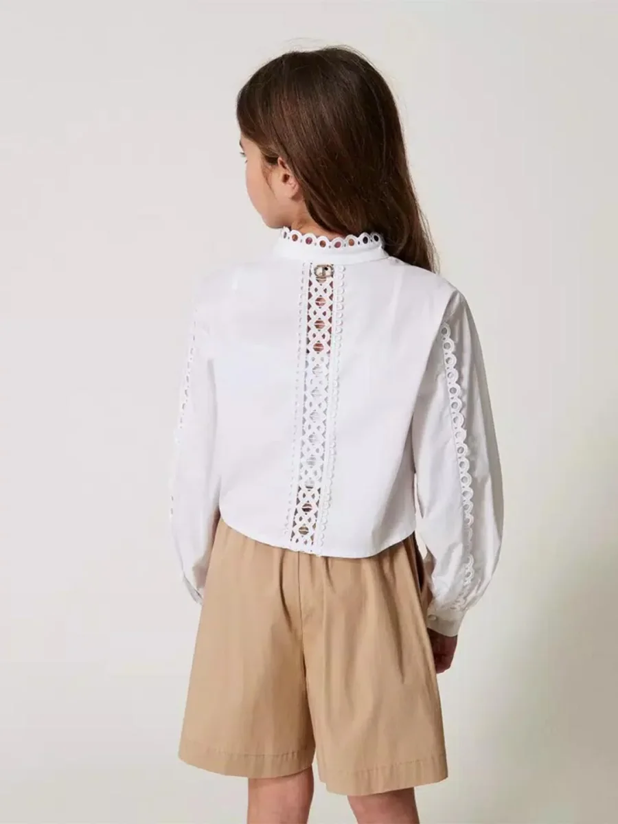 Twinset camicia kids bianco - immagine 3