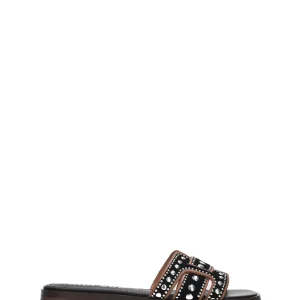 Bibi Lou Holly Flat sandali nero con borchie