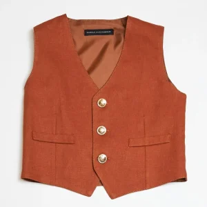 Daniele Alessandrini gilet marrone neonati