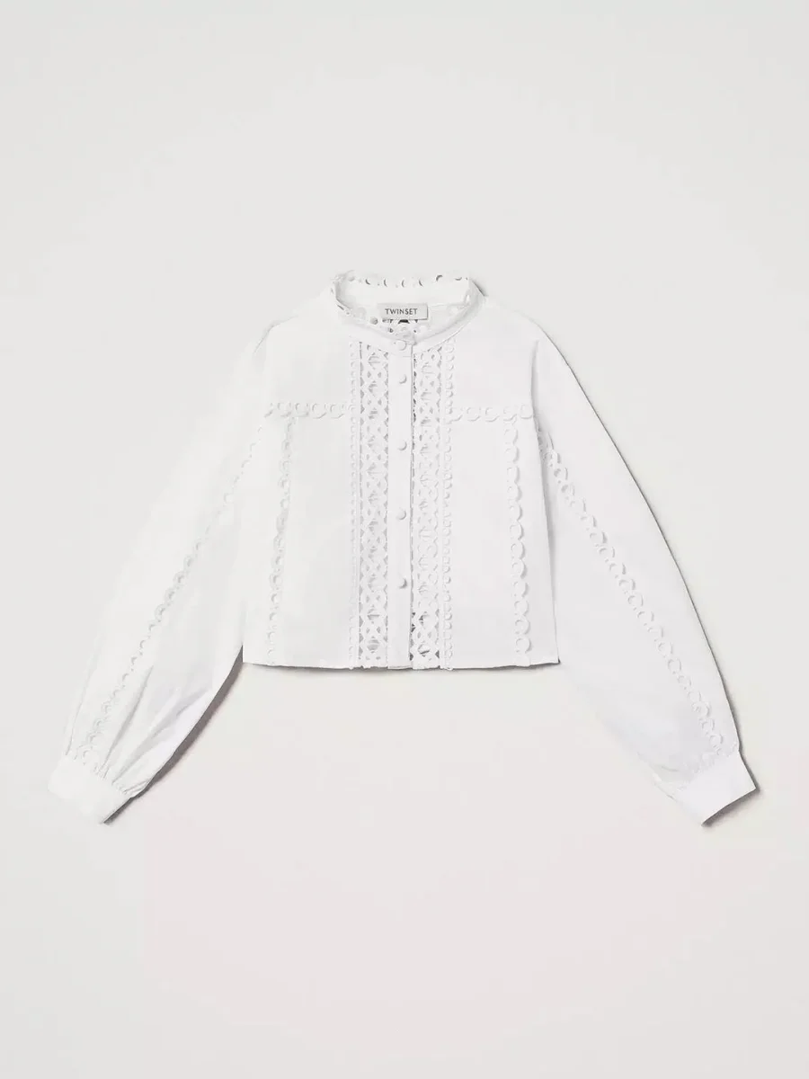 Twinset camicia kids bianco - immagine 4