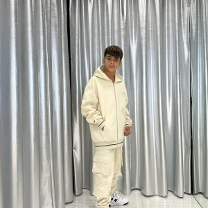 Yes London pantaloni kids panna con tasconi