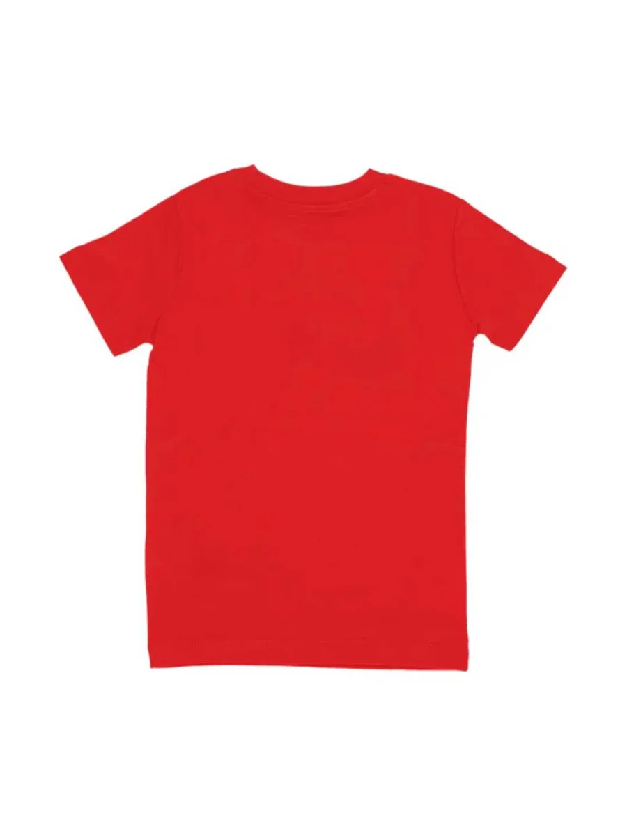 Nike t-shirt kids rosso con logo nero - immagine 4