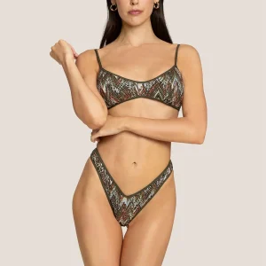 4Giveness Geometrical Net costume verde top