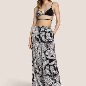 4Giveness Black & White pantalone nero a palazzo