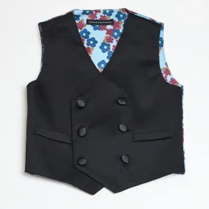 Daniele Alessandrini gilet nero neonati