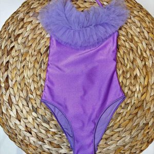 Island Coco costume kids viola intero con tulle