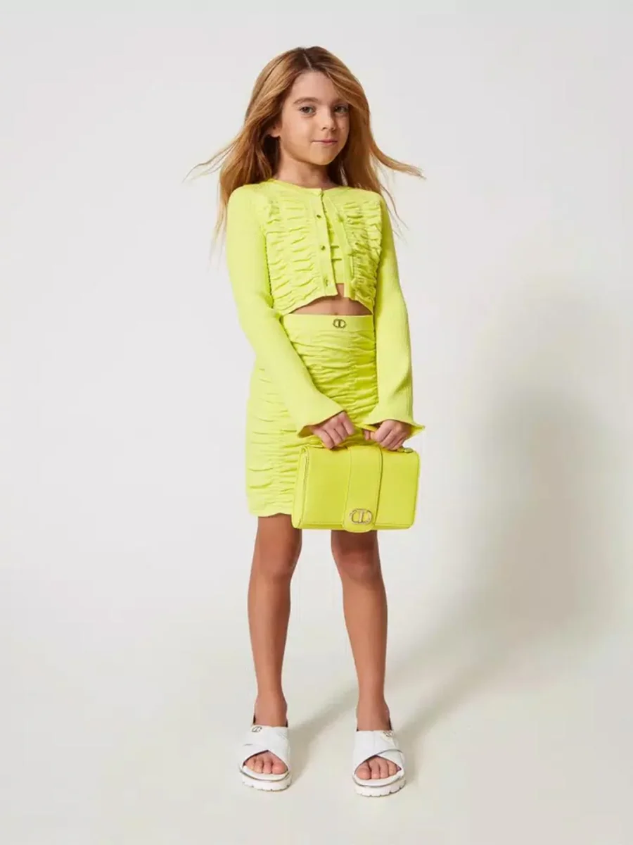 Twinset cardigan kids giallo - immagine 4